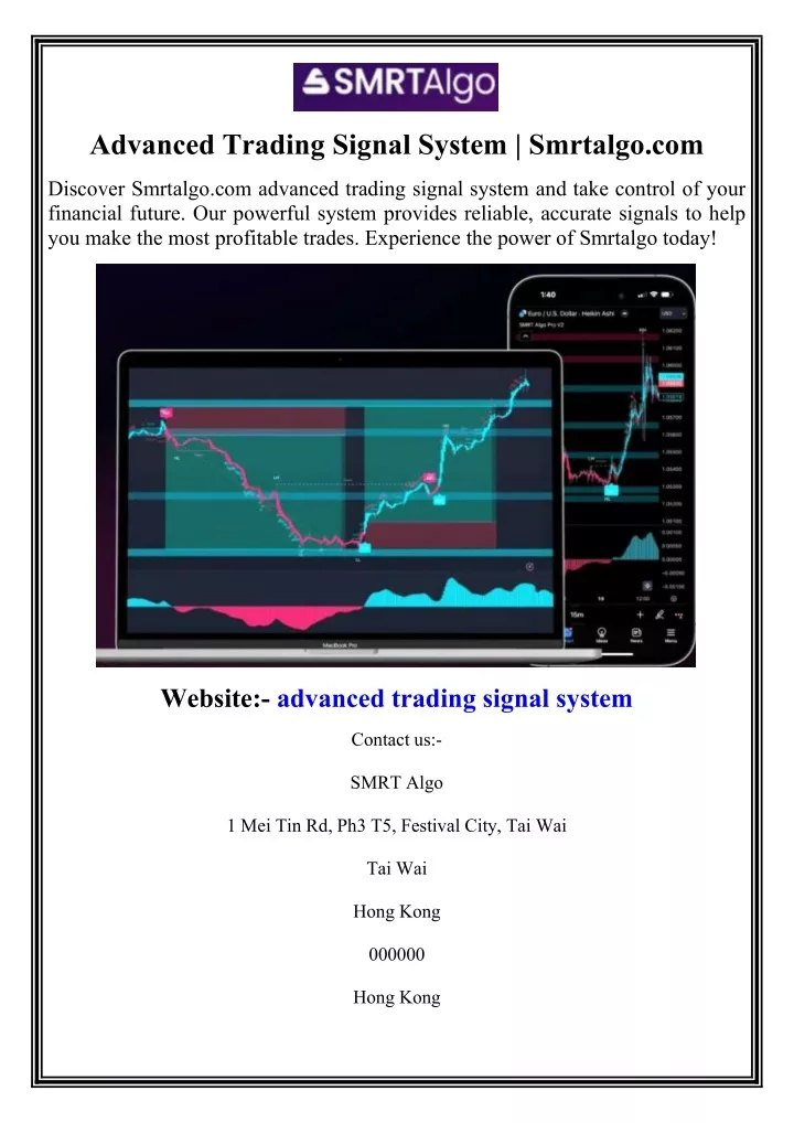 advanced trading signal system smrtalgo com