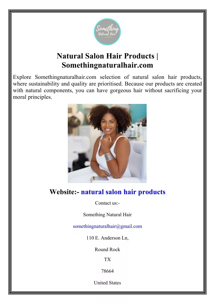 natural salon hair products somethingnaturalhair