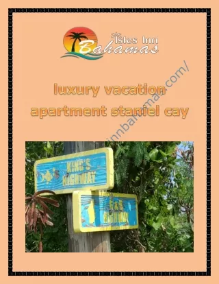 luxury vacation apartment staniel cay