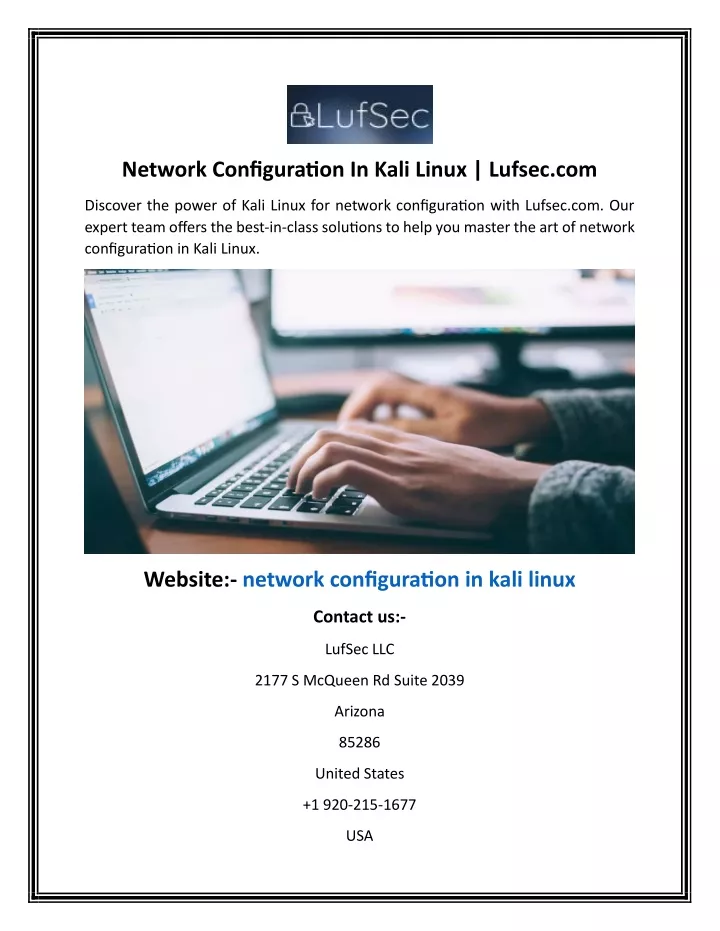 network configuration in kali linux lufsec com