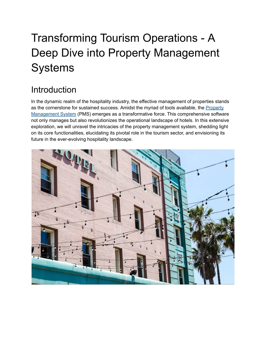 PPT - Transforming Tourism Operations - A Deep Dive into Property ...