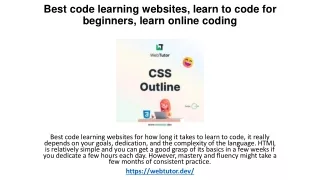 Best code learning websites, learn to code for beginners