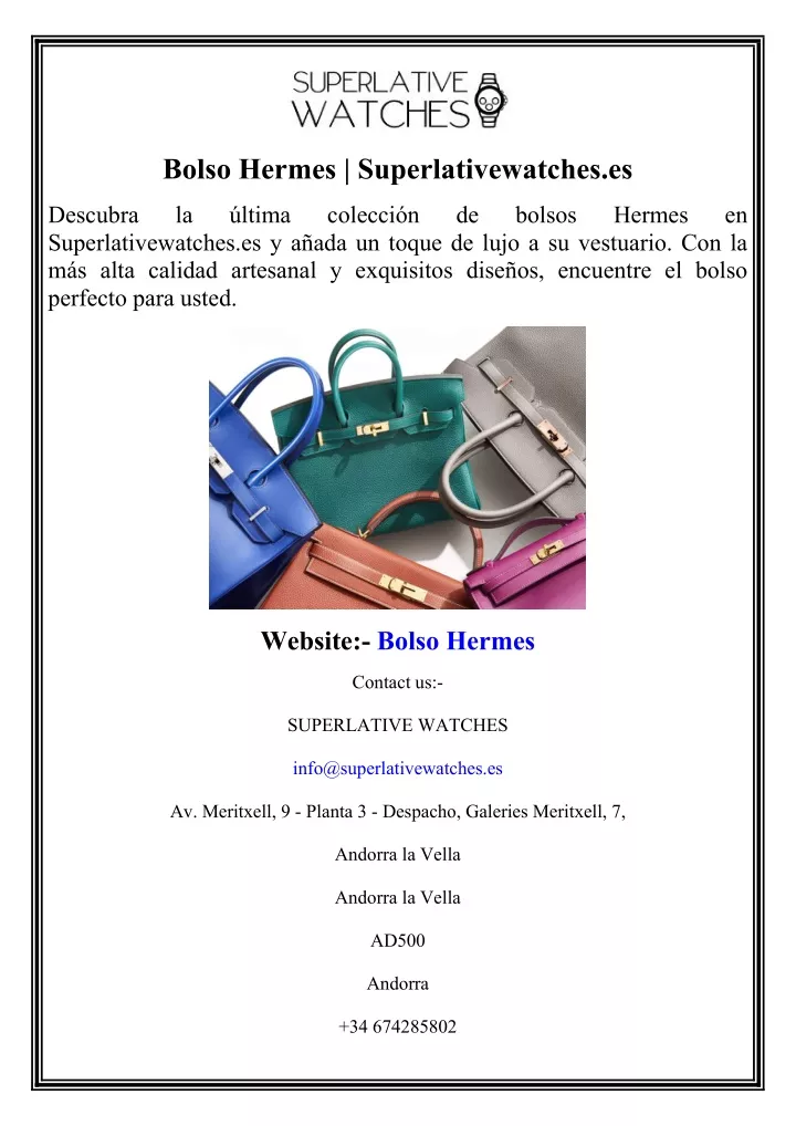 bolso hermes superlativewatches es