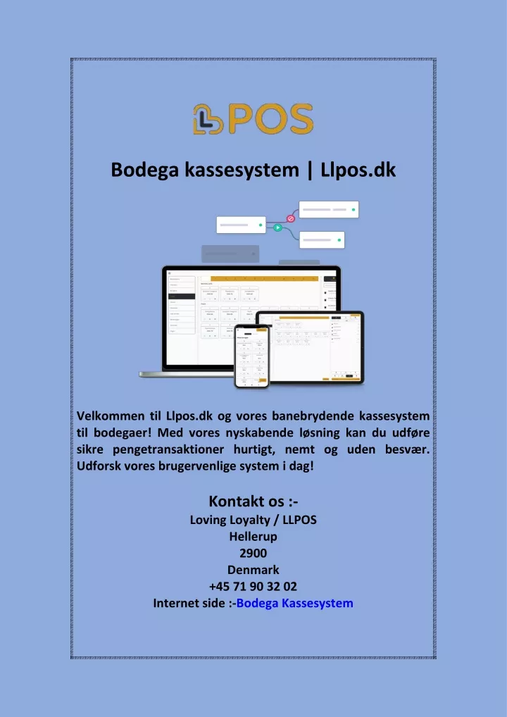 bodega kassesystem llpos dk