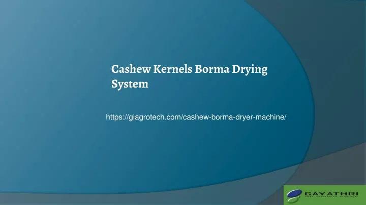 https giagrotech com cashew borma dryer machine