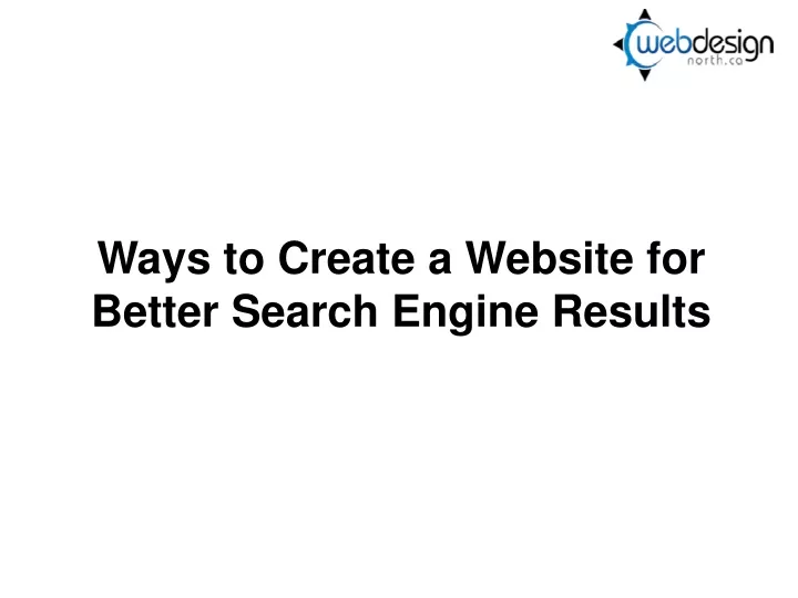 ways to create a website for better search engine