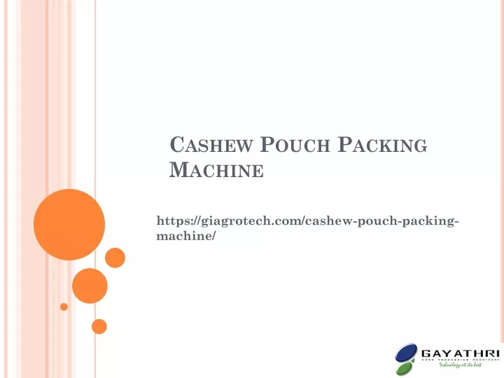 cashew pouch packing machine