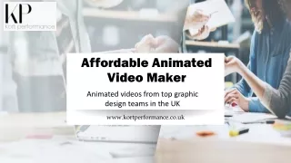 Affordable Animated Video Maker