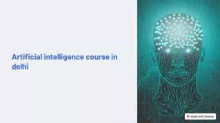 artificial intelligence course in delhi