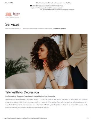 Telehealth Depression| Innerpsych