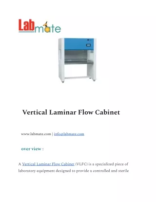 vertical laminar flow cabinet