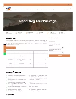 Mumbai to Nepal Pure Veg Food Tour Packages | Jain Tour in Nepal | NFTT WORLD