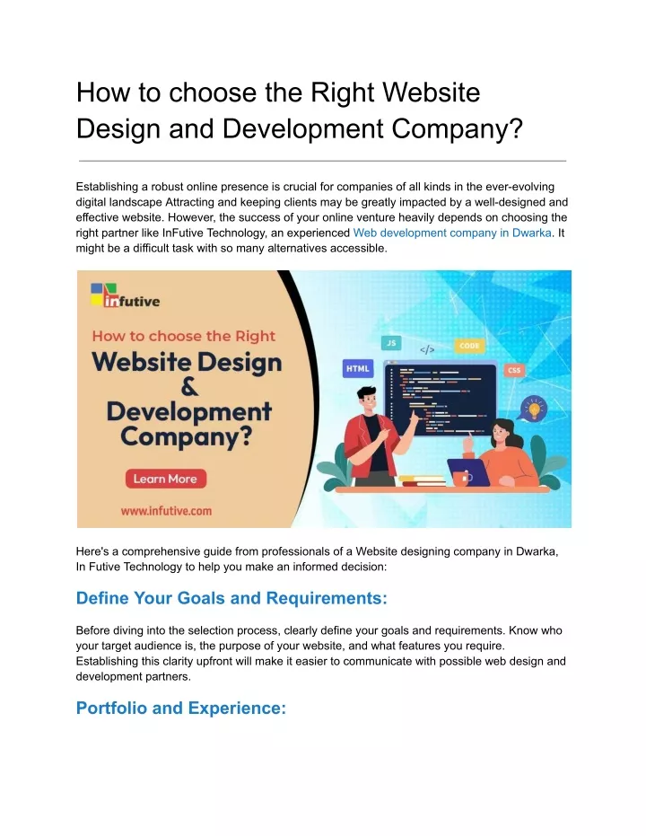 how to choose the right website design