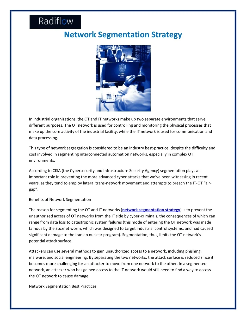 PPT - Network Segmentation Strategy PowerPoint Presentation, free ...