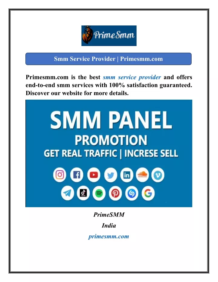 smm service provider primesmm com