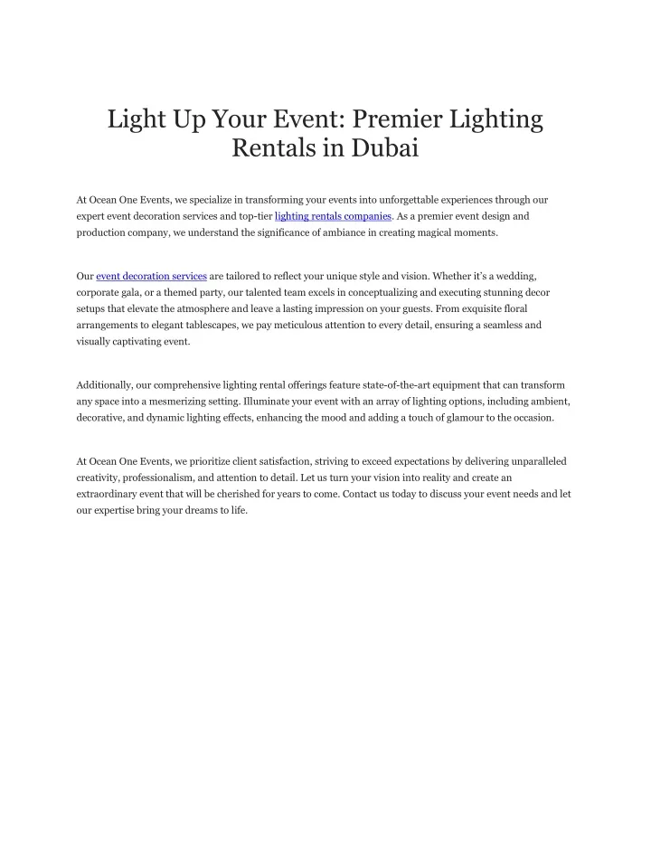 light up your event premier lighting rentals