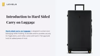 Hard Sided Carry on Luggage