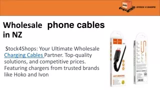 Buy charging cables & more phone accessories at wholesale | S4S