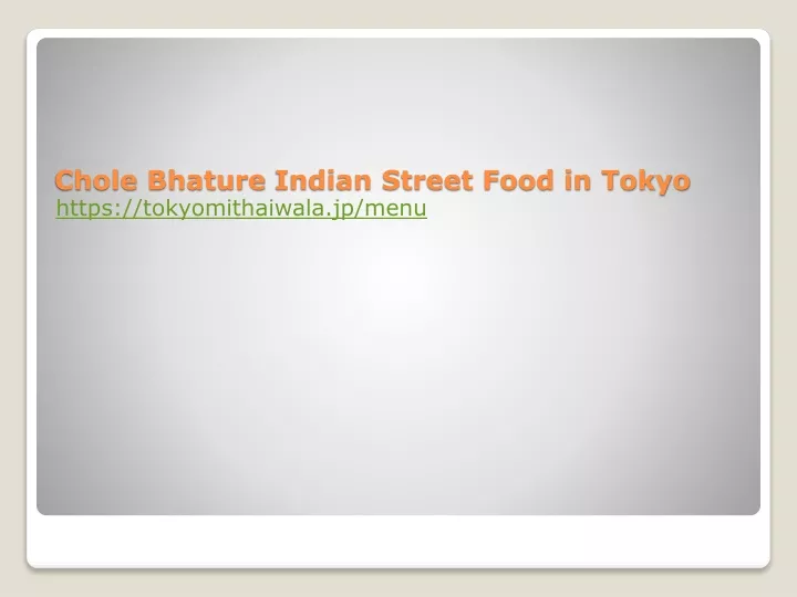 chole bhature indian street food in tokyo