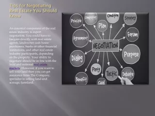 tips for negotiating real estate you should know