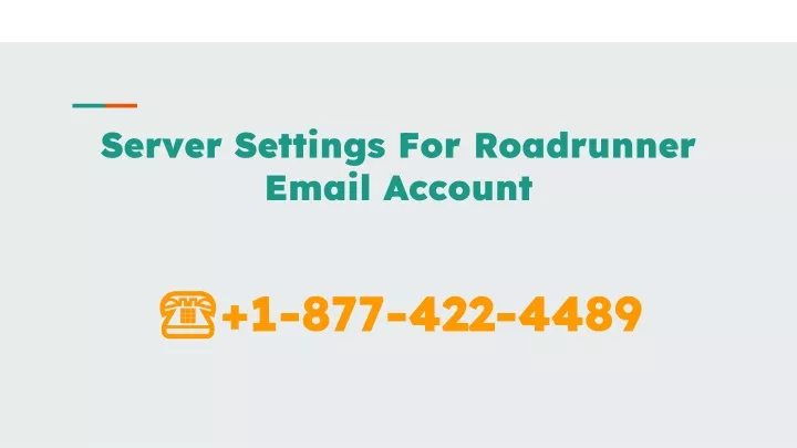 server settings for roadrunner email account