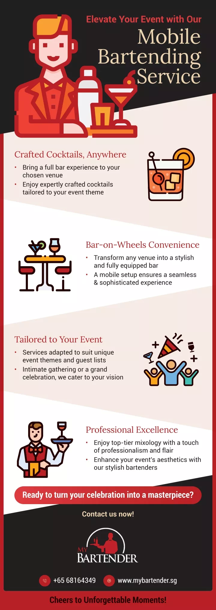 elevate your event with our mobile bartending