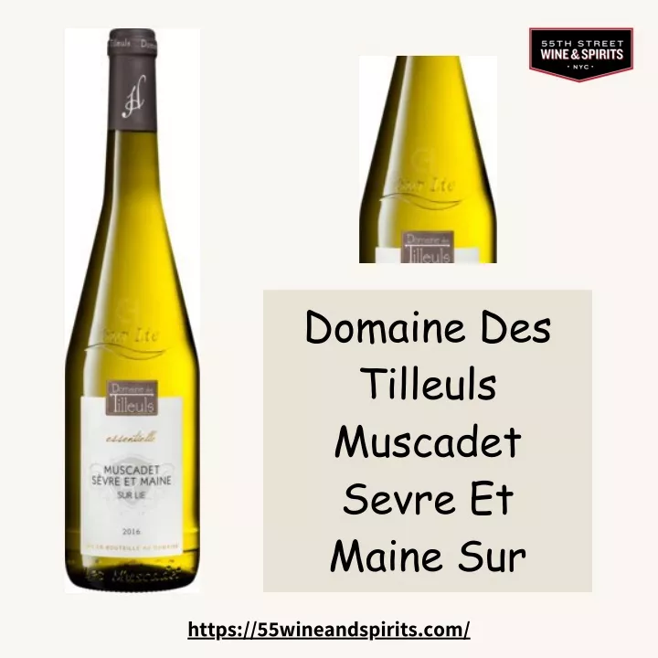 domaine des tilleuls muscadet sevre et maine sur