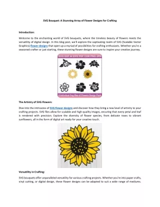 svg bouquet a stunning array of flower designs