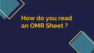 How do you read an OMR Sheet- Yoctel Solutions