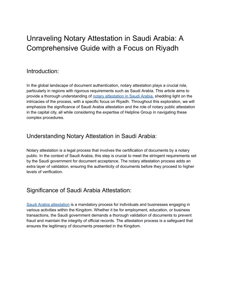 unraveling notary attestation in saudi arabia