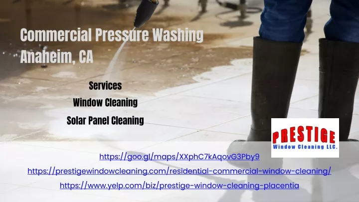 commercial pressure washing