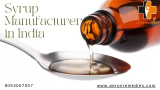 Best Pharma Syrup Manufacturer in India