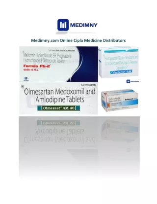Medimny.com Online Cipla Medicine Distributors