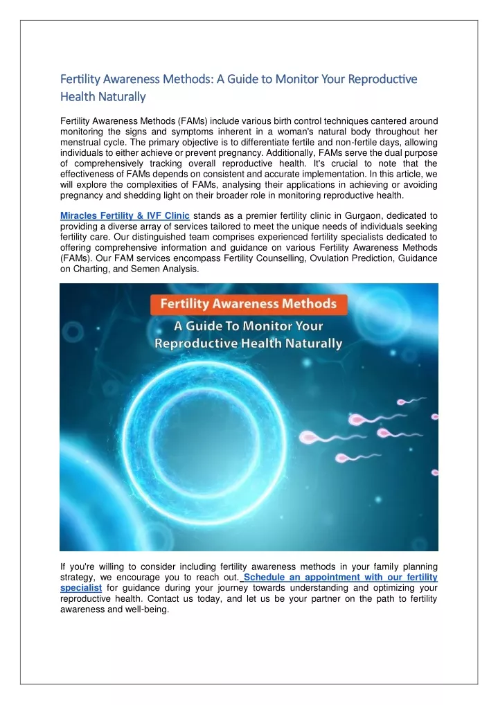 fertility awareness methods a guide to monitor