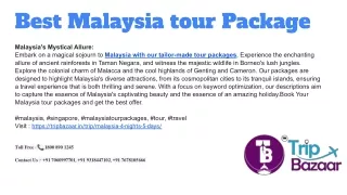 Malaysia tour package