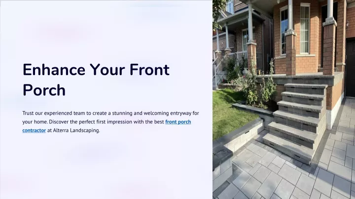 enhance your front porch