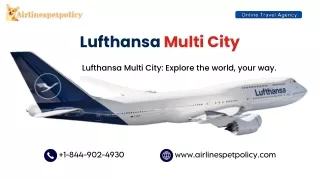 How to book Multi City on Lufthansa?