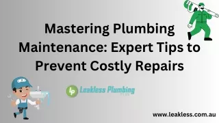 Mastering Plumbing Maintenance Expert Tips to Prevent Costly Repairs
