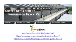 Gutter Replacement Service Huntington Beach, CA