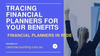 Tracing Financial Planners For Your Benefits