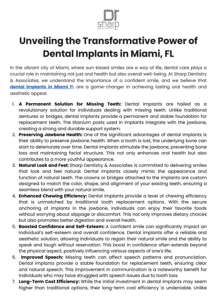 unveiling the transformative power of dental