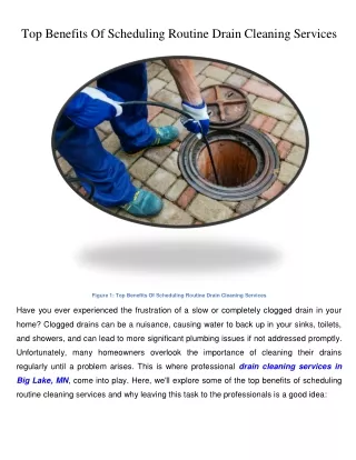 Top Benefits Of Scheduling Routine Drain Cleaning Services