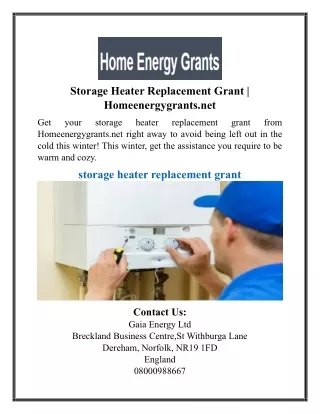 storage heater replacement grant homeenergygrants