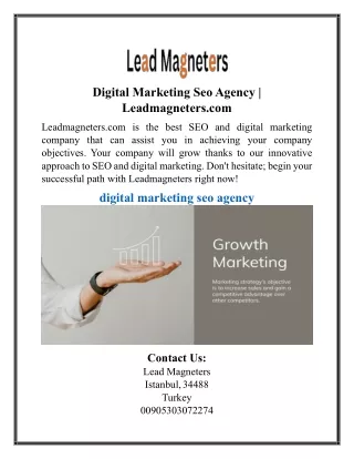 Digital Marketing Seo Agency | Leadmagneters.com