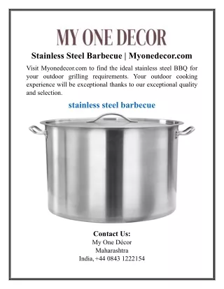 Stainless Steel Barbecue | Myonedecor.com