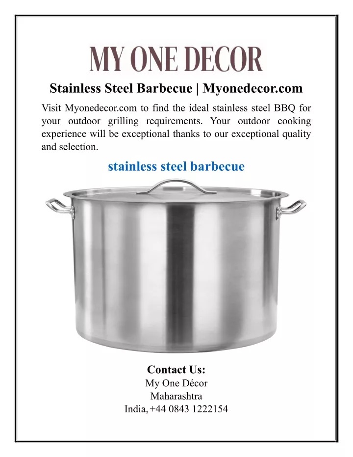stainless steel barbecue myonedecor com