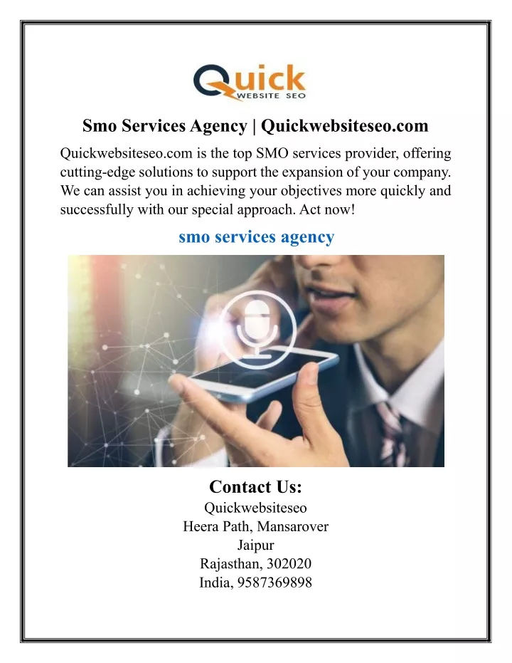 smo services agency quickwebsiteseo com