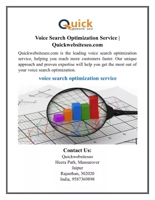 voice search optimization service quickwebsiteseo