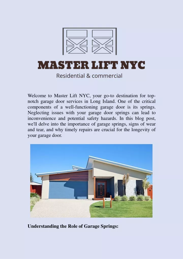 welcome to master lift nyc your go to destination