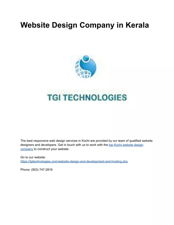 website design company in kerala